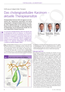 Das cholangiozelluläre Karzinom – aktuelle Therapieansätze