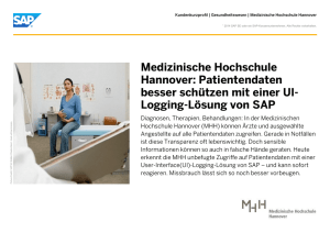 Medizinische Hochschule Hannover: Patientendaten