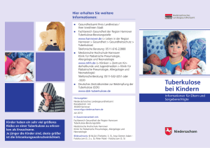 Tuberkulose bei Kindern - Niedersächsisches Landesgesundheitsamt