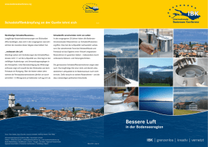 Bessere Luft - Internationale Bodenseekonferenz