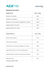 Stand Februar 2017 PREISLISTE ARTLANTIS