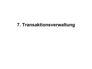 7. Transaktionsverwaltung