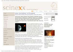 scinexx | Erster „Erd-Zwilling“ im All entdeckt: Planet umkreist Roten