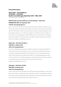 Presseinformation Alvar Aalto – Second Nature 27.09.2014 – 01.03