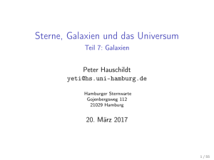 Sterne, Galaxien und das Universum