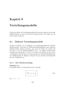 Kapitel 9 Verteilungsmodelle