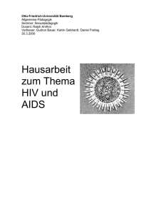 Hausarbeit zum Thema HIV und AIDS