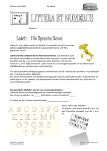 Auftrag 4 Latein ist eine indogermanische Sprache