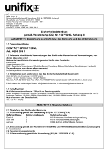 Sicherheitsdatenblatt gemäß Verordnung (EG) Nr. 1907/2006