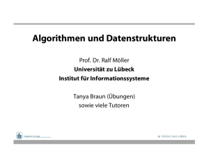 Algorithmen und Datenstrukturen - IFIS Uni Lübeck