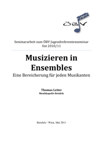 Musizieren in Ensembles
