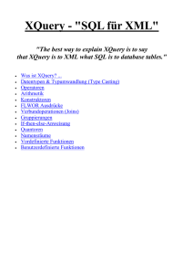 XQuery - "SQL für XML"