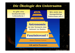 Die Ökologie des Universums