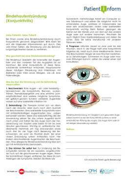 Ansteckende Bindehautentzündung