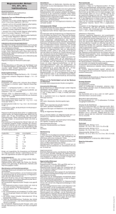 Magnesiumsulfat «Bichsel» 10%, 20%, 50%, Injektionslösung