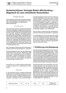 Symbolschlüssel Geologie Baden-Württemberg