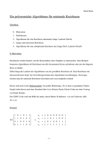 Ein polynomialer Algorithmus für minimale Kreisbasen