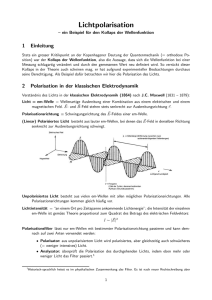 Lichtpolarisation