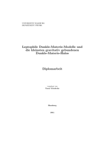 Leptophile Dunkle-Materie-Modelle und die kleinsten gravitativ