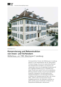 Konservierung und Rekonstruktion von Innen