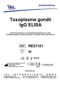 Toxoplasma gondii IgG ELISA
