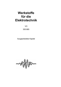 Werkstoffe für die Elektrotechnik