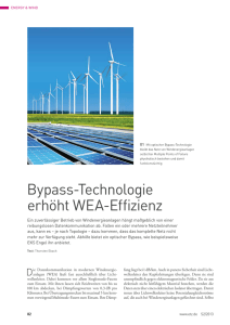 Bypass-Technologie erhöht WEA