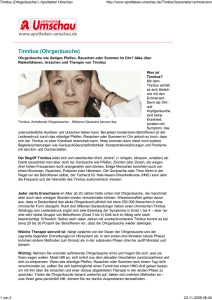 Tinnitus-Infos (pdf aus Apotheken Umschau 11/09)