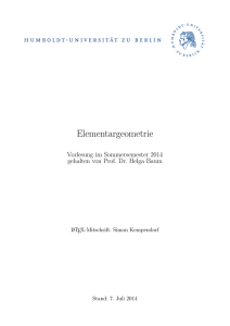 Elementargeometrie