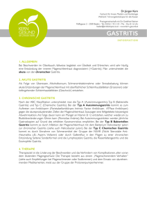 Gastritis - Kardiologie