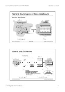 Grundlagen der Datenmodellierung