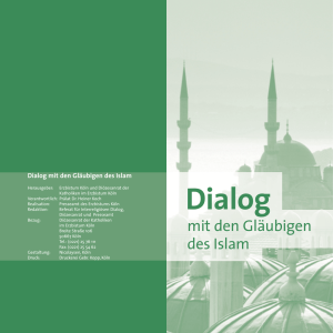 Dialog mit den Gläubigen des Islam