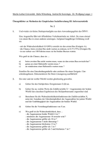 Aufgabenblatt 2 - Dr. Wolfgang Langer - Martin-Luther