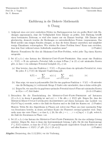 Zettel 9 - Forschungsinstitut für Diskrete Mathematik