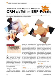 CRM als Teil im ERP-Puzzle