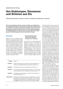 Von Eisklumpen, Eismeeren und Strömen aus Eis