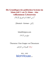 Die Grundlagen des politischen Systems im Islam PDF