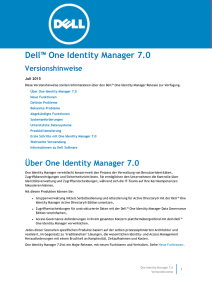 Über One Identity Manager 7.0