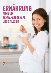 Broschüre Ernährung rund um Schwangerschaft und Stillzeit