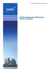 Colubris Networks MultiService Access Controller