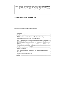 Virales Marketing im Web 2.0 - Webseite, Page, Internet Seite