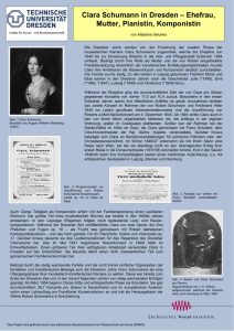 Clara Schumann in Dresden – Ehefrau, Mutter, Pianistin, Komponistin