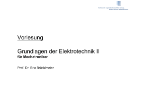 Vorlesung Grundlagen der Elektrotechnik II
