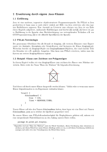 1 Erweiterung durch eigene Java