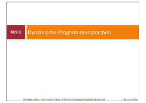 Dynamische Programmiersprachen