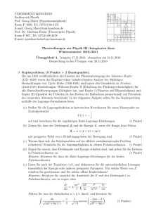 Blatt 4 - Theoretical Physics at University of Konstanz/Theoretische