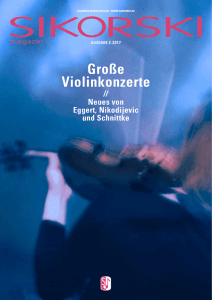 Große Violinkonzerte - Sikorski Musikverlage