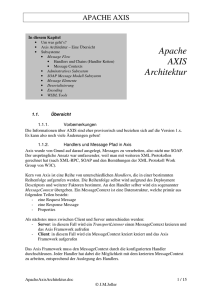 Apache AXIS Architektur - Joller-Voss