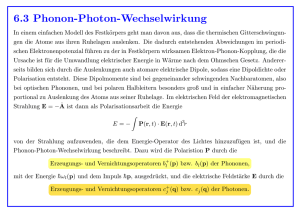 6.3 Phonon-Photon-Wechselwirkung