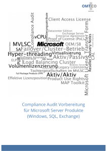 OMTCO - Compliance Audit Vorbereitung fuer Microsoft Server